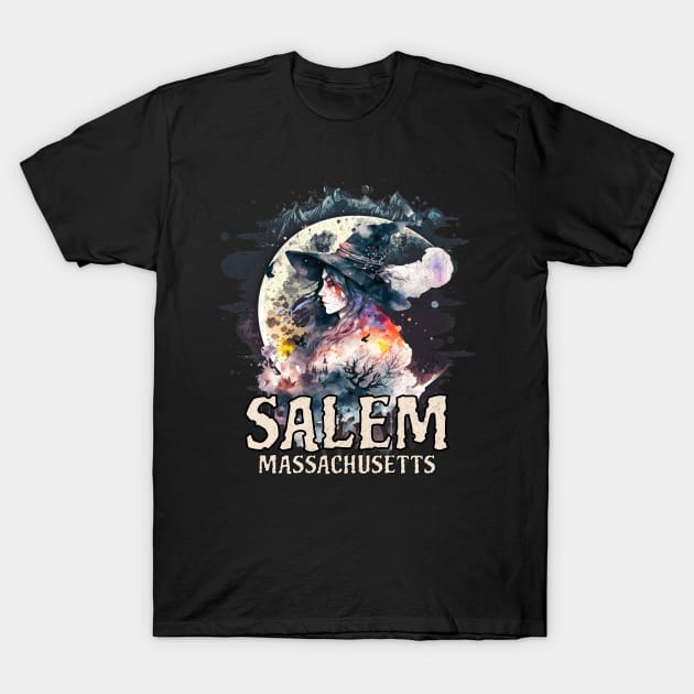 Salem Witch Gothic Art T-Shirt by ReaverCrest